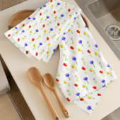 Linge De Cuisine Fleurs sauvages aquarelle