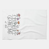 Linge De Cuisine Fleurs sauvages de grand-mère personnalisés (Horizontal)