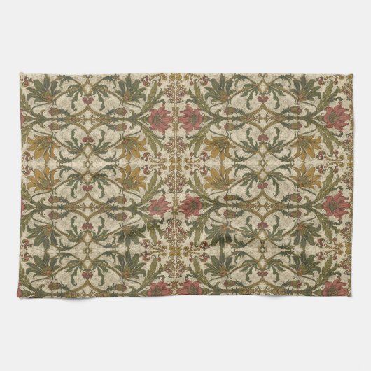 Linge De Cuisine Fleurs sauvages de lys doré William Morris (Horizontal)