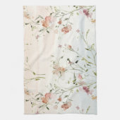 Linge De Cuisine Fleurs sauvages de ressort d'aquarelle (Vertical)