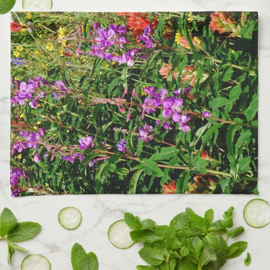 Linge De Cuisine Fleurs sauvages des Rocheuses (Plié)