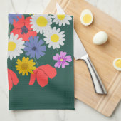 Linge De Cuisine Fleurs sauvages d'été (Quart Plié)