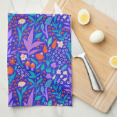 Linge De Cuisine Fleurs sauvages dynamiques (Quart Plié)