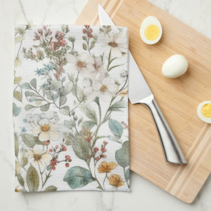 Linge De Cuisine Fleurs Sauvages Floral