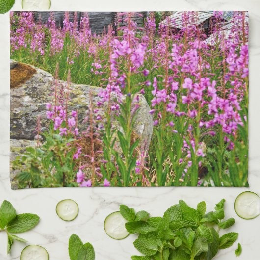 Linge De Cuisine Fleurs | Summer Matterhorn Suisse (Plié)