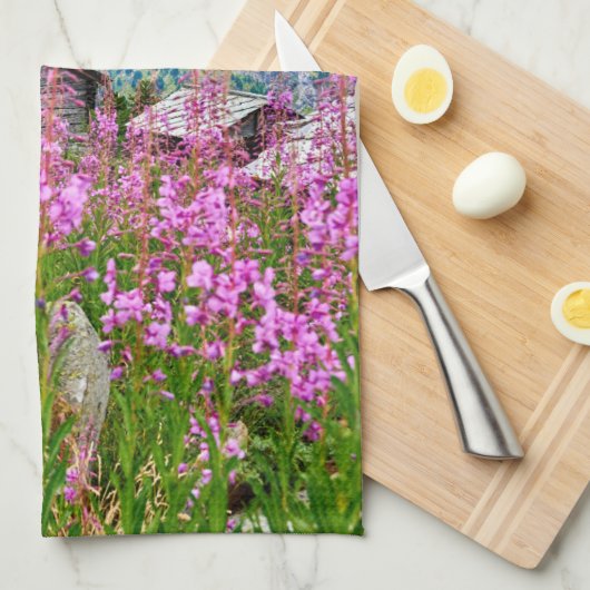 Linge De Cuisine Fleurs | Summer Matterhorn Suisse (Quart Plié)