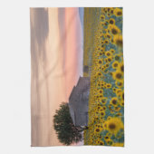 Linge De Cuisine Fleurs | Sunflower Field Provence, France (Vertical)