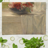 Linge De Cuisine Fleurs sur une haie de fenêtre par John La Farge (Plié)