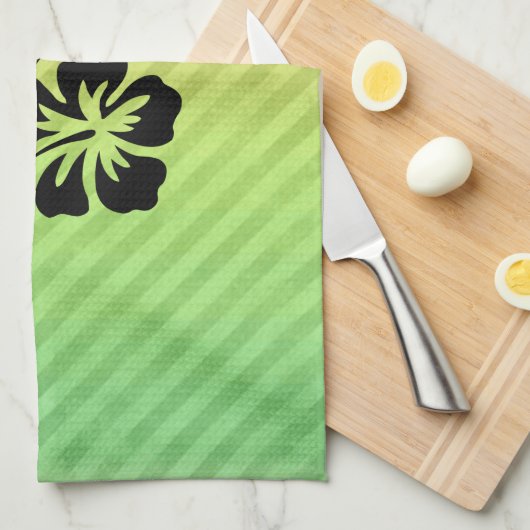 Linge De Cuisine Fleurs tropicales (Quart Plié)