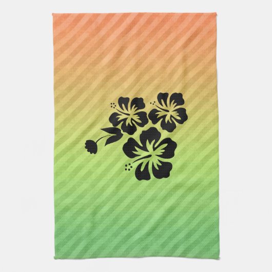 Linge De Cuisine Fleurs tropicales (Vertical)