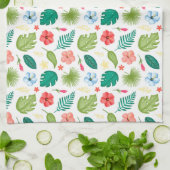 Linge De Cuisine Fleurs Tropicales (Plié)