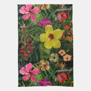 Linge De Cuisine Fleurs tropicales 🌺