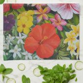 Linge De Cuisine Fleurs tropicales (Plié)