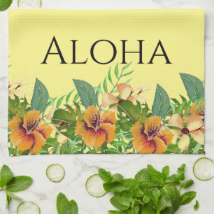 Linge De Cuisine Fleurs tropicales d'Aloha