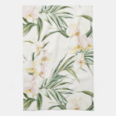 Linge De Cuisine Fleurs tropicales d'orchidées blanches Shower de m (Vertical)