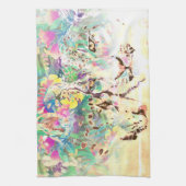 Linge De Cuisine Fleurs tropicales du léopard des neiges pastel haw (Vertical)