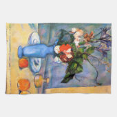 Linge De Cuisine Fleurs Vase Bleues, Paul Cezanne (Horizontal)