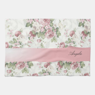 Linge De Cuisine Fleurs Vintage Shabby Chic - Personnalisées