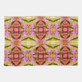 Linge De Cuisine Fleurs violettes délicates Motif d'art Abstrait (Horizontal)