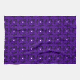 Linge De Cuisine Fleurs violettes en 3D , Artdeco