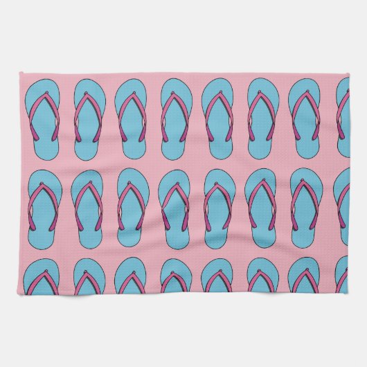 Linge De Cuisine Flip Flops de plage (Horizontal)
