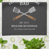 Linge De Cuisine Flippin Awesome Papa BBQ Père personnalisé (Plié)