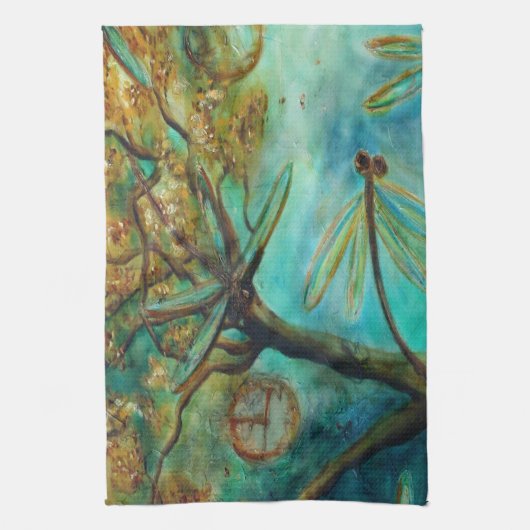 Linge De Cuisine Flirt de libellule (Vertical)