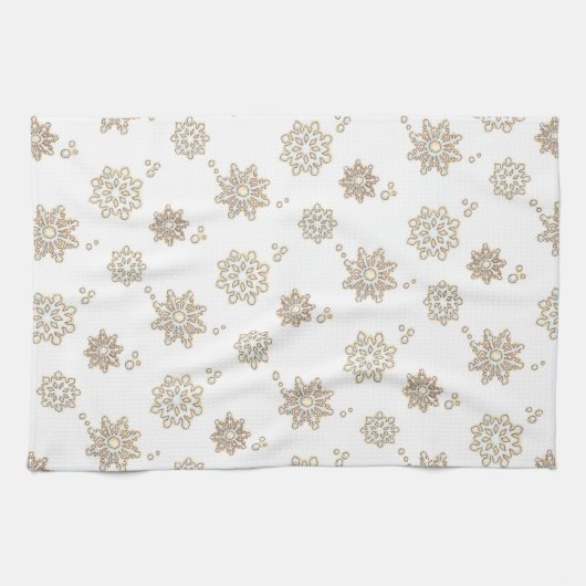 Linge De Cuisine Flocon de neige (Horizontal)