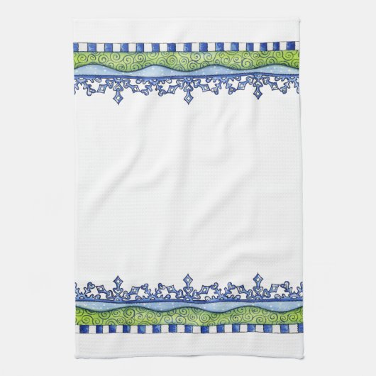 Linge De Cuisine Flocon de neige (Vertical)