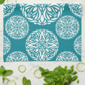 Linge De Cuisine Flocon de neige floral d'hiver (Plié)