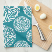 Linge De Cuisine Flocon de neige floral d'hiver (Quart Plié)