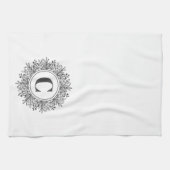 Linge De Cuisine Flocon de neige Monogramme Noël (Horizontal)