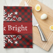 Linge De Cuisine flocon de neige Plaid Merry & Bright (Quart Plié)