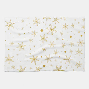 Linge De Cuisine Flocon de neige Twinkle 3 - Or et blanc -