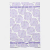 Linge De Cuisine flocon de neige violet clair et coeur étincelant (Vertical)