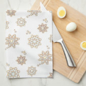 Linge De Cuisine Flocons de neige (Quart Plié)