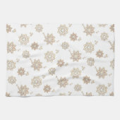 Linge De Cuisine Flocons de neige (Horizontal)