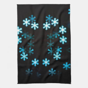 Linge De Cuisine Flocons de neige de Noël magiques
