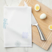 Linge De Cuisine Flocons de neige pâles (Quart Plié)