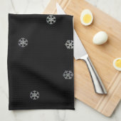Linge De Cuisine Flocons de neige scintillants (Quart Plié)