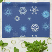 Linge De Cuisine flocons de Noël (Plié)