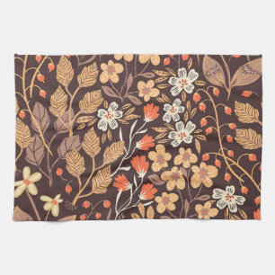 Linge De Cuisine Flora d'automne : Vintage Motif sans couture