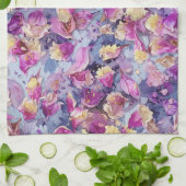 Linge De Cuisine Floral  (Plié)