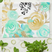 Linge De Cuisine Floral Bless Cette Cuisine (Plié)