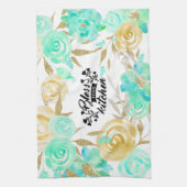 Linge De Cuisine Floral Bless Cette Cuisine (Vertical)