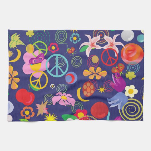 Linge De Cuisine Floral boho (Horizontal)