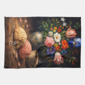 Linge De Cuisine Floral Concha Still Life | Monogram (Horizontal)