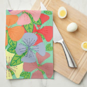 Linge De Cuisine Floral de fantaisie (Quart Plié)
