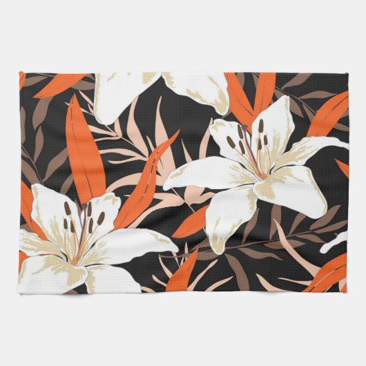 Linge De Cuisine Floral esthétique (Horizontal)