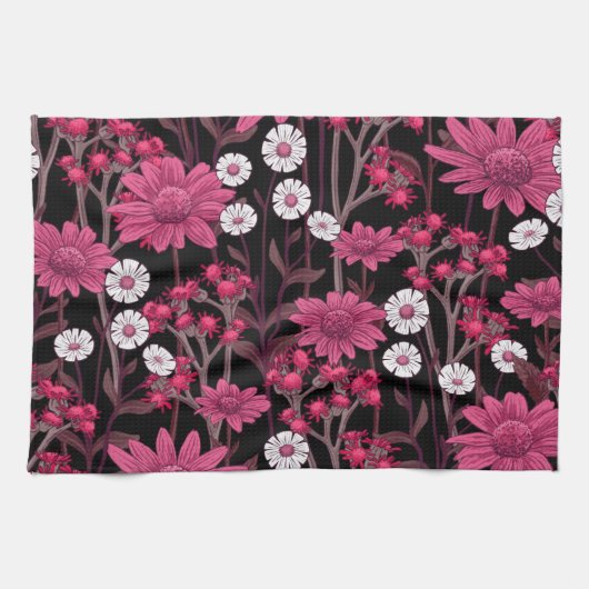 Linge De Cuisine Floral esthétique (Horizontal)